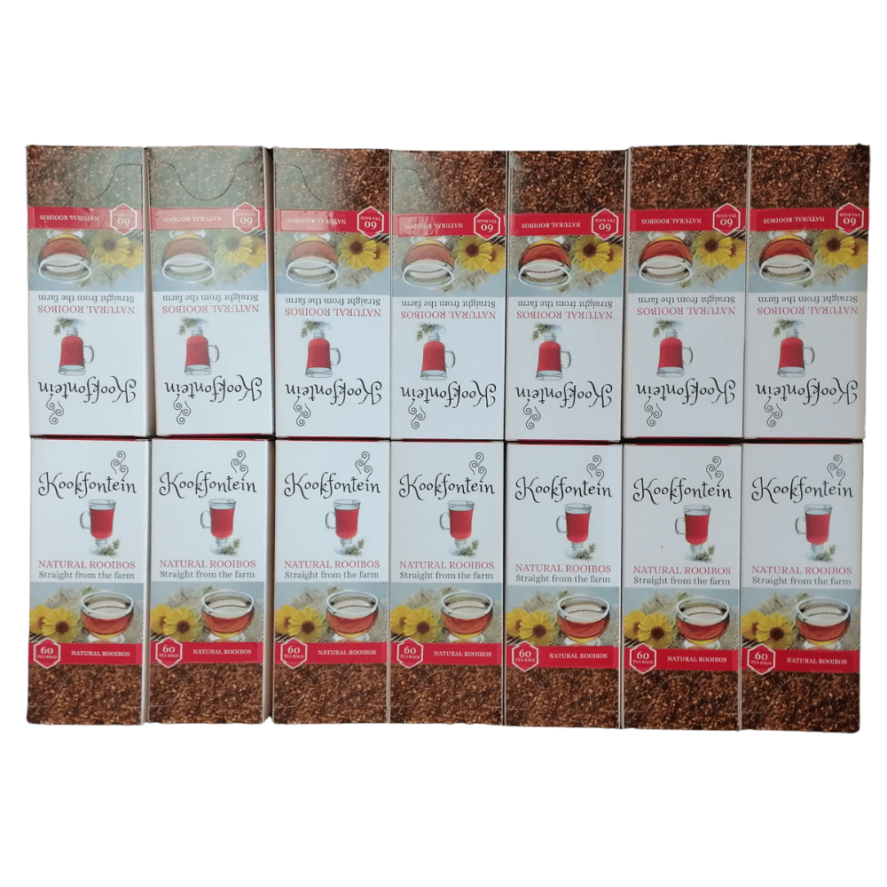 Kookfontein Rooibos 14 × 60 Teabags | 150g Refill & Dispenser Boxes